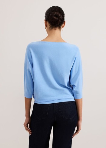 Phase Eight Cristine Knitwear Blue USA | 8143279-WN